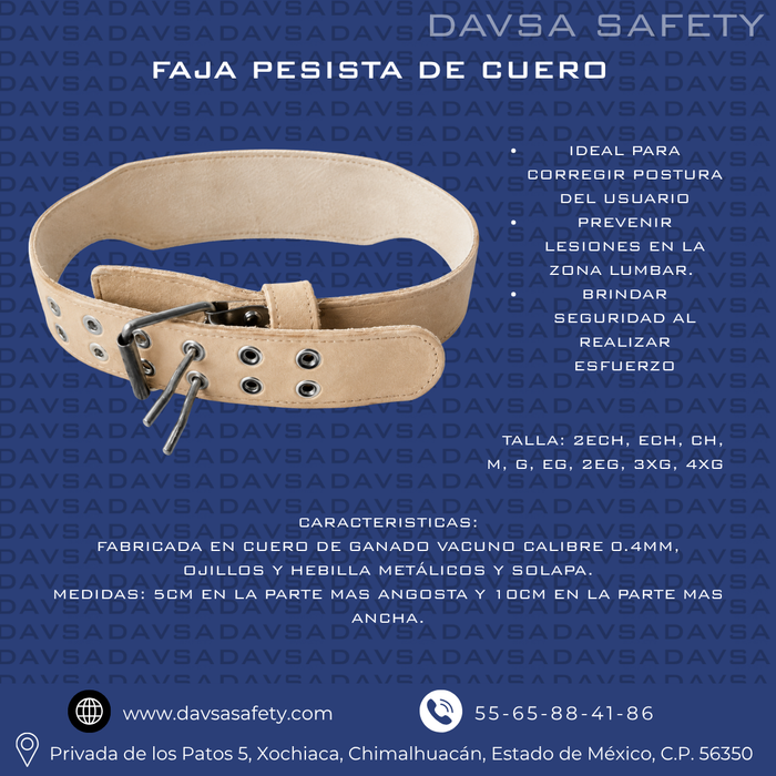 FAJA PESISTA DE CUERO