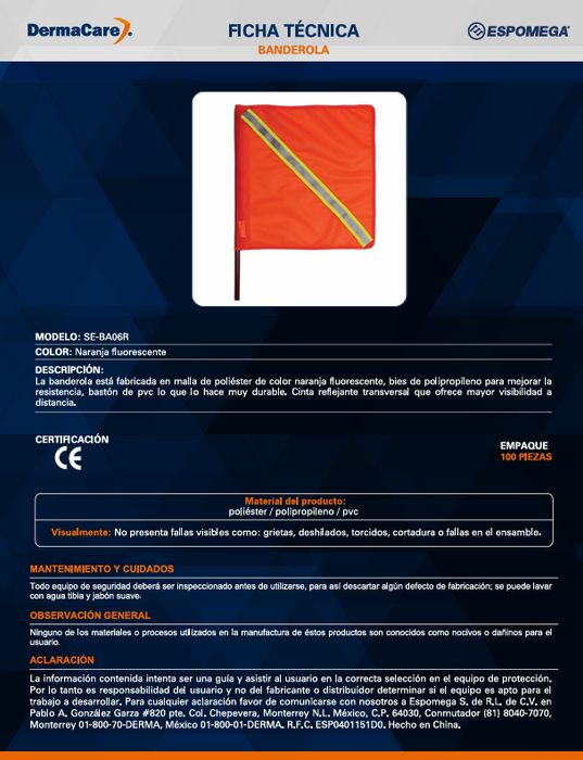 BANDEROLA FLUORESC C/REF
