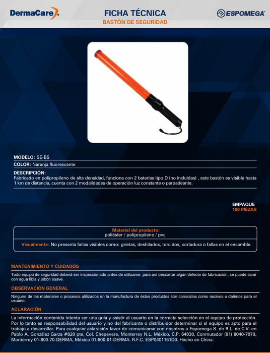BASTON DE SEGURIDAD
