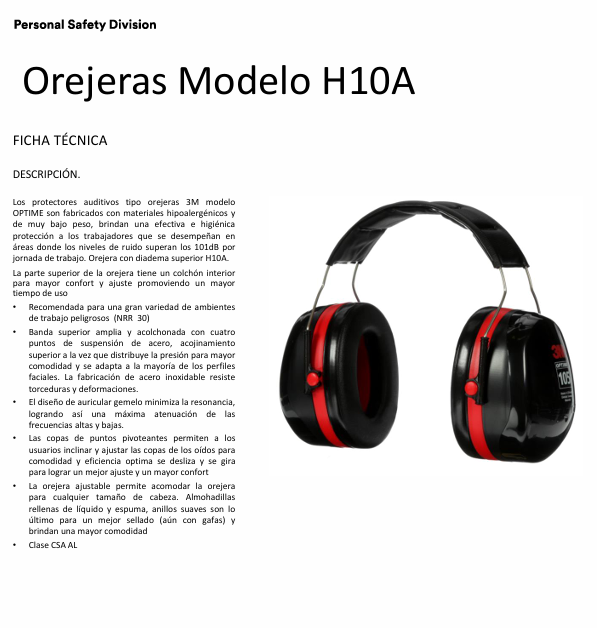 OREJERA OPTIME DIADEMA SUPERIOR DOBLE COPA