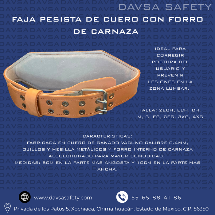 FAJA PESISTA DE CUERO