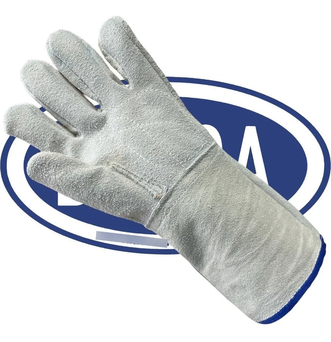 Guantes Para Soldador De Carnaza Gris 14'' Uso Rudo