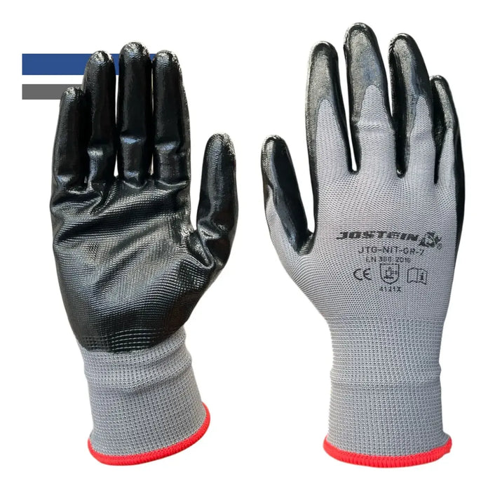 Guantes De Nylon Palma Cubierta De Nitrilo Vs Abrasión