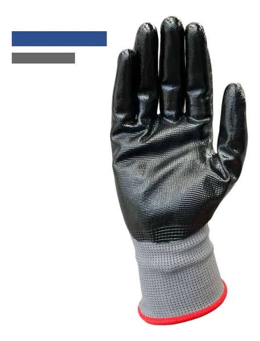 Guantes De Nylon Palma Cubierta De Nitrilo Vs Abrasión