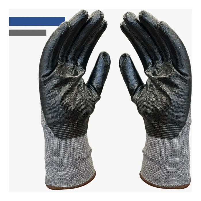 Guantes De Nylon Palma Cubierta De Nitrilo Vs Abrasión